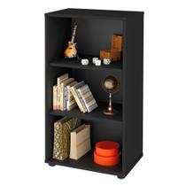 Estante Livreiro Clean 45cm com 2 Prateleiras Preto - Artany