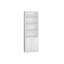 Estante Livreiro de Escritório BL03 c/ 2 Portas e 4 Prateleiras Branco - BRV