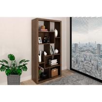 Estante Livreiro de Escritório E1712 c/ 2 Nichos Rústico - Tecno Mobili Estante Livreiro de Escritório E1712 c/ 2 Nichos Rústico - Tecno Mobili