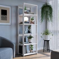 Estante Livreiro Grande 5 Prateleiras 60cm Branca