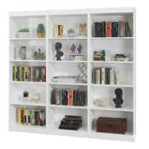 Estante Livreiro Multiuso 12 prateleiras 1,71m Office Branco J&A Estante Livreiro Multiuso 12 prateleiras 1,71m Office Branco J&A