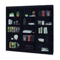 Estante Livreiro Multiuso 12 prateleiras 1,71m Office Preto J&A