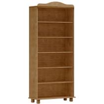 Estante Livreiro Multiuso 5 Prateleiras Madeira Maciça Lazuli F06 Freijó - Lyam Decor Estante Livreiro Multiuso 5 Prateleiras Madeira Maciça Lazuli F06 Freijó - Lyam Decor