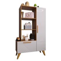 Estante Livreiro Multiuso 6213 Retrô 1 Gaveta e 1 Gaveta - Indékes