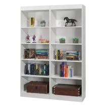 Estante Livreiro Multiuso 8 prateleiras 1,71m Office Branco J&A Estante Livreiro Multiuso 8 prateleiras 1,71m Office Branco J&A