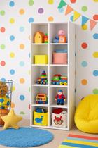 Estante Livreiro Multiuso Com 10 Nichos Porta Brinquedos Para Quartos E Brinquedoteca