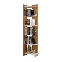 Estante Livreiro Multiuso Eccos Nature Com Off White - Potenza