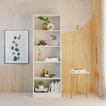 Estante Livreiro Multiuso Eliana Com 5 Nichos branco Estante Livreiro Multiuso Eliana Com 5 Nichos branco