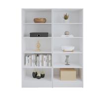 Estante Livreiro Multiuso Mirage 8 Prateleiras 1,77m Branco Viero Branco Estante Livreiro Multiuso Mirage 8 Prateleiras 1,77m Branco Viero Branco