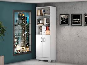 Estante Livreiro Office 2 Portas Branco Iara JCM Estante Livreiro Office 2 Portas Branco Iara JCM