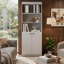 Estante Livreiro quarto escritório sala Com 5 Prateleiras e 2 Portas Gold Luxo ENVIA SOMENTE 01 UN Estante Livreiro quarto escritório sala Com 5 Prateleiras e 2 Portas Gold Luxo ENVIA SOMENTE 01 UN