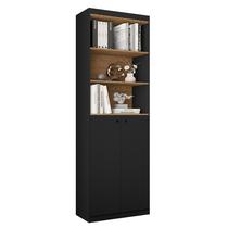 Estante Livreiro quarto escritório sala Com 5 Prateleiras e 2 Portas Gold Luxo ENVIA SOMENTE 01 UN