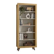 Estante Livreiro Retrô 6 Prateleiras - Qmovi Estante Livreiro Retrô 6 Prateleiras - Qmovi