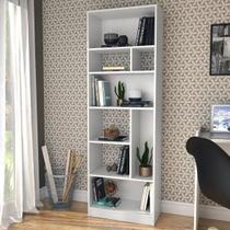 Estante Livreiro Roma com 8 Nichos - Branco