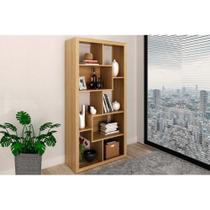 Estante Livreiro Solteiro E1712 c/ 2 Nichos Amêndoa - Tecno Mobili Estante Livreiro Solteiro E1712 c/ 2 Nichos Amêndoa - Tecno Mobili