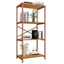 Estante Livreiro Steel 76cm Estilo Industrial com Pés em Aço - Loja DoceLar