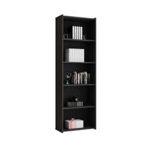 Estante Livreiro Suiça Preto Casa Mobilia