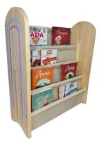Estante Livro Infantil Montessori Arco Íris