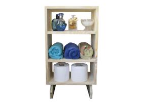 Estante Madeira tripla Crua sala quarto banheiro Estante Madeira tripla Crua sala quarto banheiro