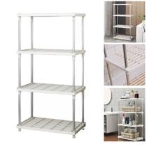 Estante Metal Modular 4 Prateleiras Plástico Organizador