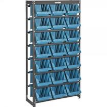 Estante metálica com gaveteiros modelo prático azul 21/7 VONDER