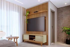 Estante Milo para TV de até 65 polegadas - Cumaru Opala - Madetec