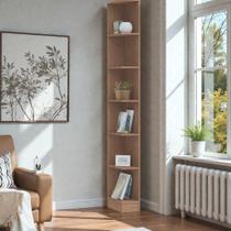 Estante Modulada Requinte com 6 Nichos - Macadâmia Estante Modulada Requinte com 6 Nichos - Macadâmia