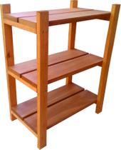Estante Modular 3 Prateleiras Madeira Maciça 65x50x29 cm L12cm Pintada NeonX