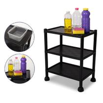 Estante Modular 3 Prateleiras Multiuso Portátil Cozinha