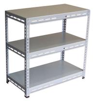 Estante modular 450x914x914 mm 3 prat nobre cinza