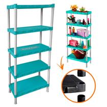 Estante Modular 5 Prateleira Plástica Coloridas Organizador Casa Escritório Lavanderia Salão de Beleza