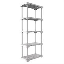 Estante Modular 5 Prateleiras 25 kg Multiuso Branca Grifit