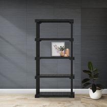 Estante Modular 5 Prateleiras Cube Eco Preto Estante Modular 5 Prateleiras Cube Eco Preto