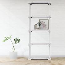 Estante Modular 5 Prateleiras Poly Eco Grifit Branco Estante Modular 5 Prateleiras Poly Eco Grifit Branco