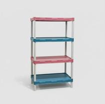 Estante Modular Candy Colors 4 Prateleiras Multiuso Organizadora Estante Modular Candy Colors 4 Prateleiras Multiuso Organizadora