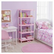 Estante modular com 5 prateleiras rosa 915