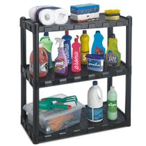 Estante Modular Com Andares C75 x L35 x A90 Preto EM1722 Estante Modular Com Andares C75 x L35 x A90 Preto EM1722