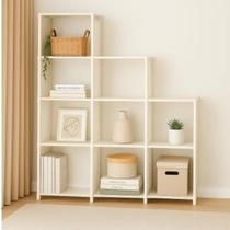 Estante Modular Desmontável Prática Organizadora Multiuso Vários Ambientes Diversas Cores Cor:Branco Estante Modular Desmontável Prática Organizadora Multiuso Vários Ambientes Diversas Cores Cor:Branco