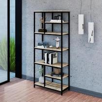 Estante Modular Estilo Industrial, AÇO/MDF