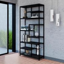Estante Modular Estilo Industrial, AÇO/MDF