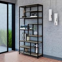 Estante Modular Estilo Industrial, AÇO/MDF