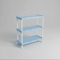 Estante Modular Flexa 3 Prateleiras Azul Bebê Estante Modular Flexa 3 Prateleiras Azul Bebê