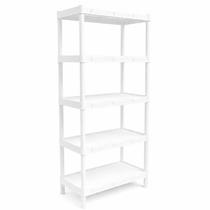 Estante Modular Flexa Branca 5 prateleiras e Pezinho