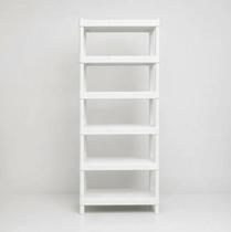 Estante Modular Flexa Branca com 6 Prateleiras e Pezinho Estante Modular Flexa Branca com 6 Prateleiras e Pezinho