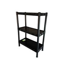 Estante modular flexa com 03 prateleiras preta 114