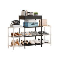 estante modular multiuso sapateira 11 prateleiras organizador tenis brinquedos rack multiuso 4 andares guarda tudo