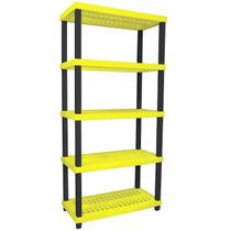 Estante Modular Plástico Suporta 250kg Resistente Vig 5 Prateleiras Ordene Organizadora Multiuso Estante Modular Plástico Suporta 250kg Resistente Vig 5 Prateleiras Ordene Organizadora Multiuso