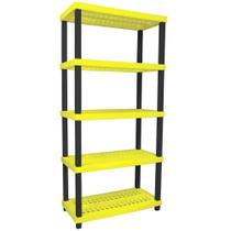 Estante Modular Plástico Suporta 250kg Resistente Vig 5 Prateleiras Ordene Organizadora Multiuso