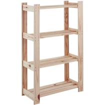 Estante Modulare em madeira pinus com 4 prateleiras 62,2 x 30,2 x 107,2 cm - Tramontina Estante Modulare em madeira pinus com 4 prateleiras 62,2 x 30,2 x 107,2 cm - Tramontina