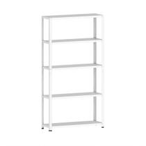 Estante Montável de Aço Com 05 Prateleiras Com Reforço Pandin 1,75 X 0,40 m Branco